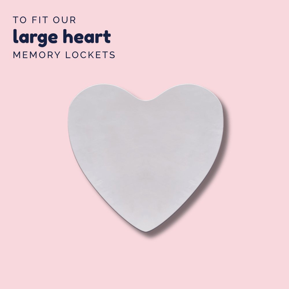 Engraved Back Plate for Large Heart Locket – Personalised Message - The Little Jewellery Company