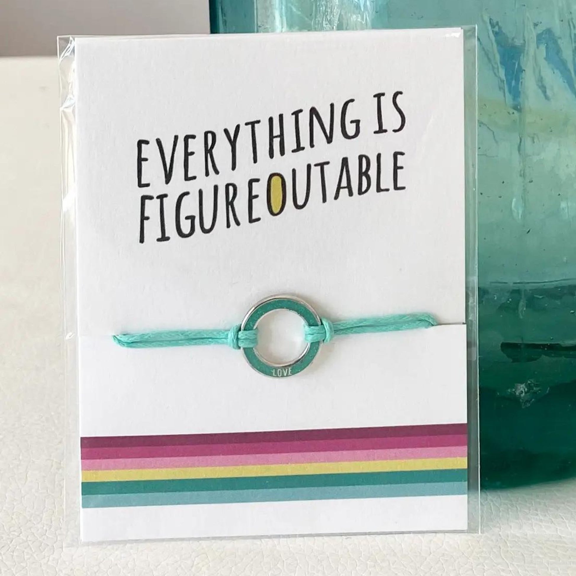 ‘Everything is Figureoutable’ Enamel Charm Bracelet - The Little Jewellery Company