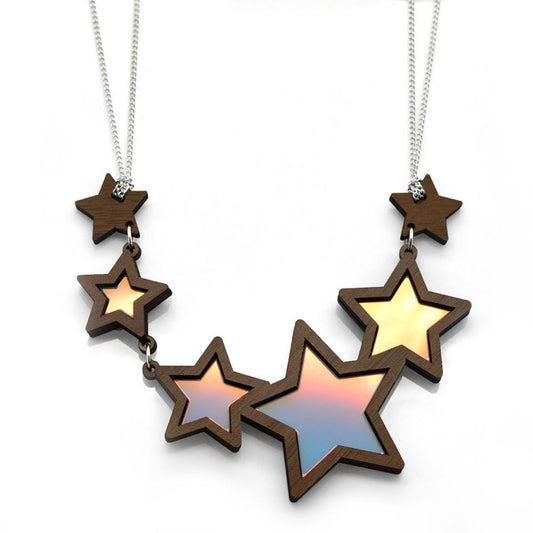 Iridescent Shooting Star Necklace - The Little Jewellery Company