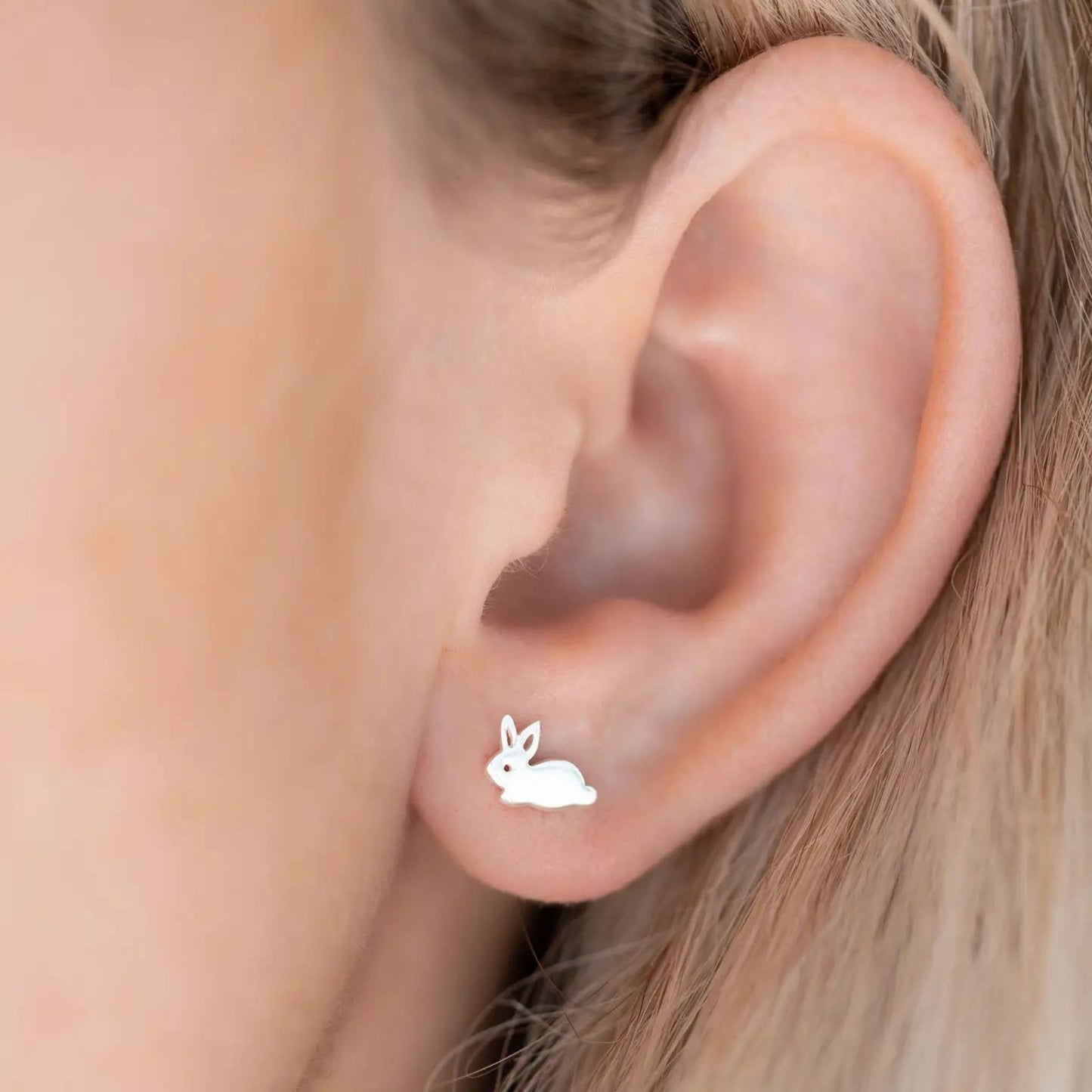 Little Bunny Sterling Silver Earrings - The Little Jewellery Company