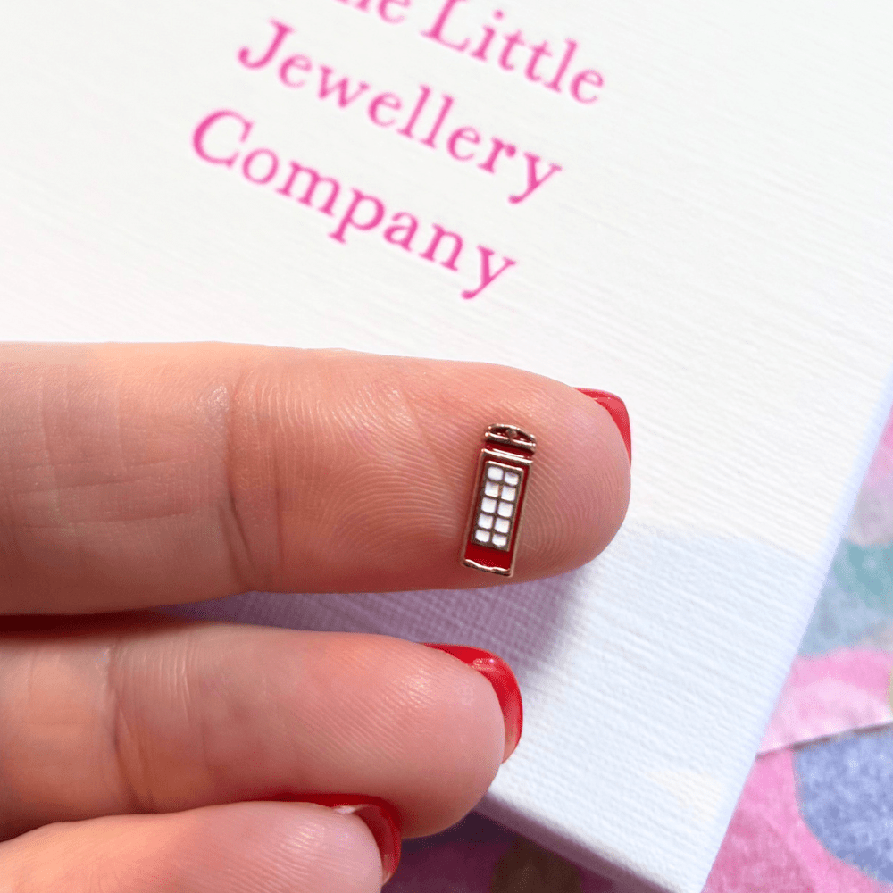 London Red Telephone Box Memory Locket Charm - The Little Jewellery Company