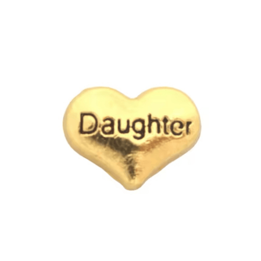 Memory Locket Charm - Daughter (Gold) - The Little Jewellery Company