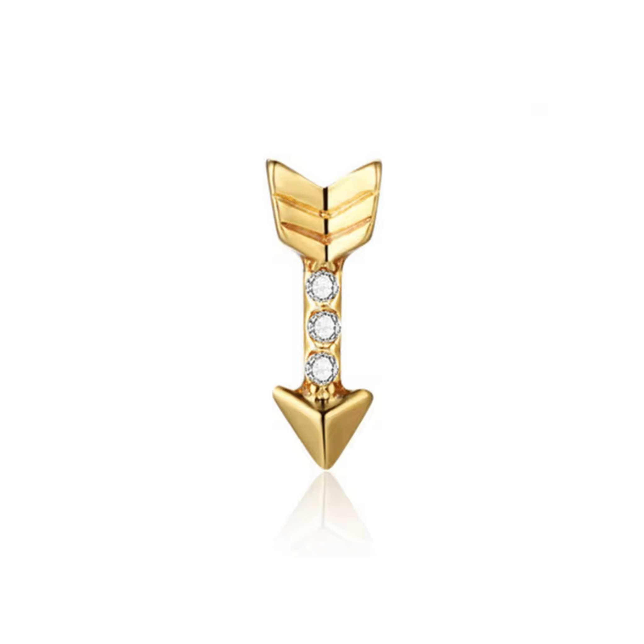Memory Locket Charm - Gold Arrow - The Little Jewellery Company