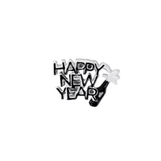 Memory Locket Charm - 'Happy New Year' Celebration - The Little Jewellery Company