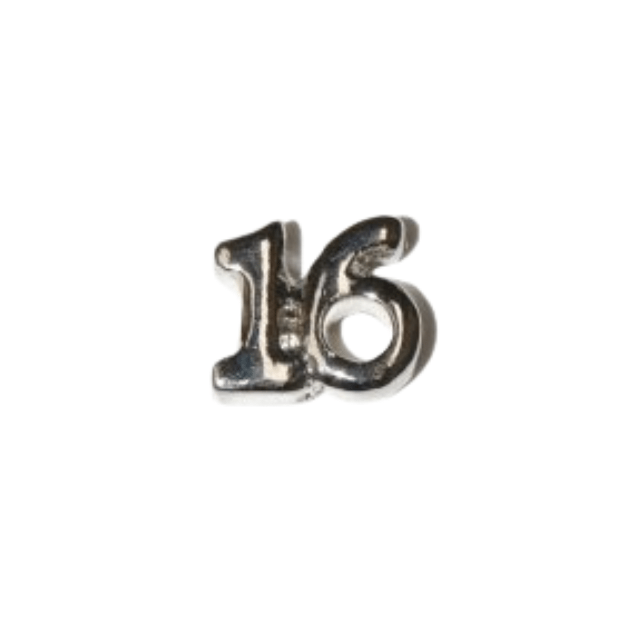 Memory Locket Charm - Number 16 - The Little Jewellery Company