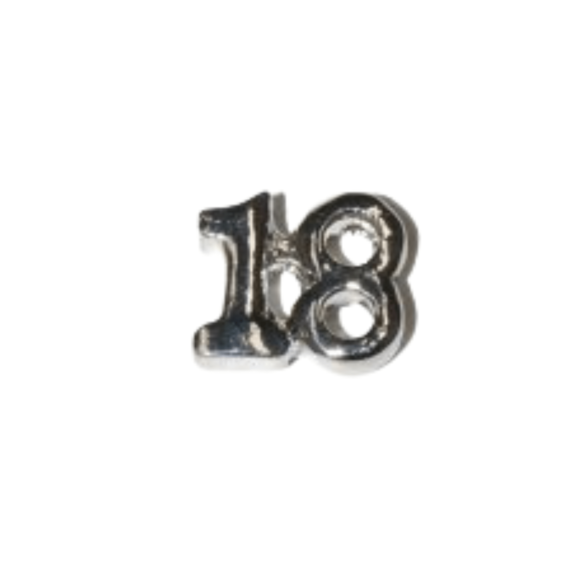 Memory Locket Charm - Number 18 - The Little Jewellery Company