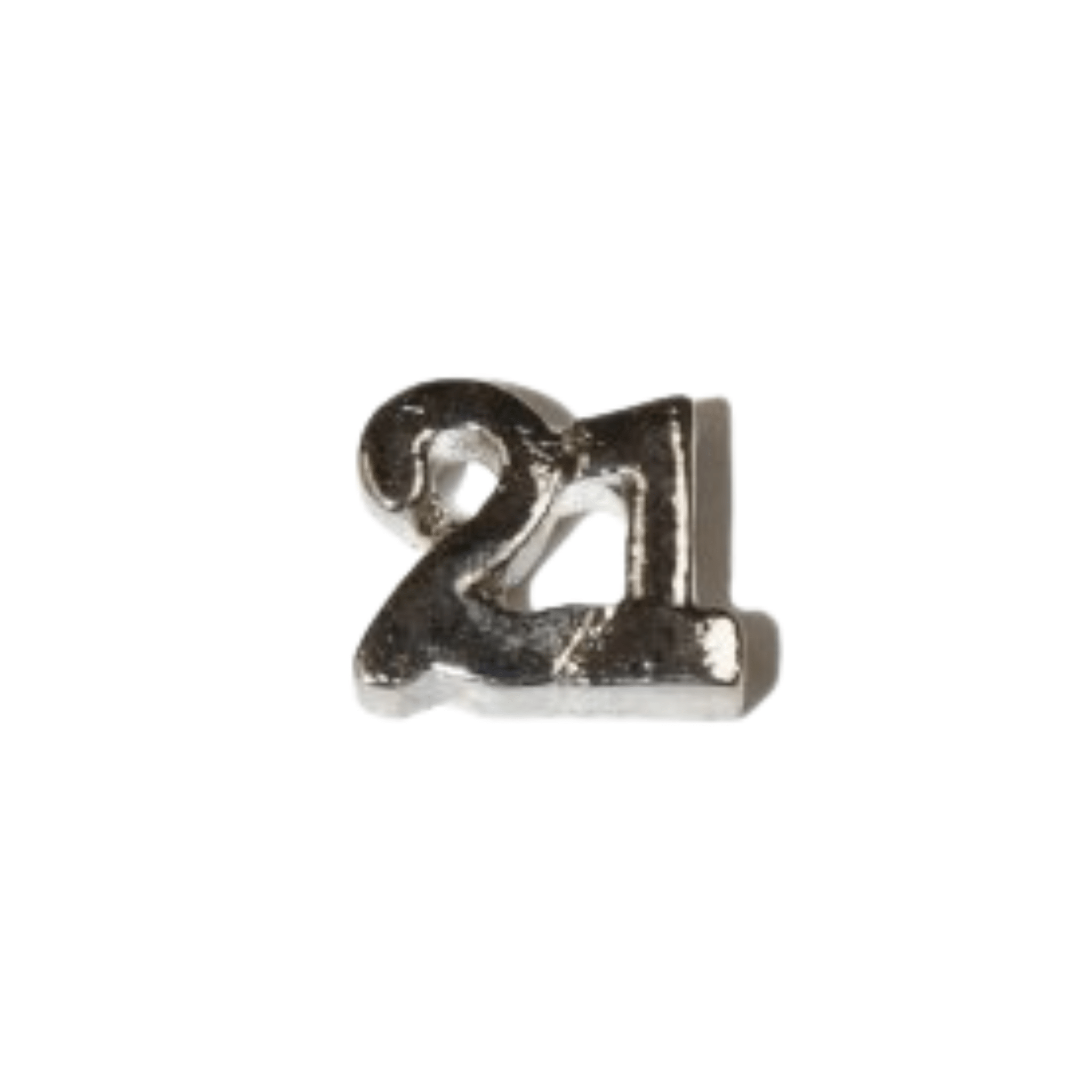 Memory Locket Charm - Number 21 - The Little Jewellery Company