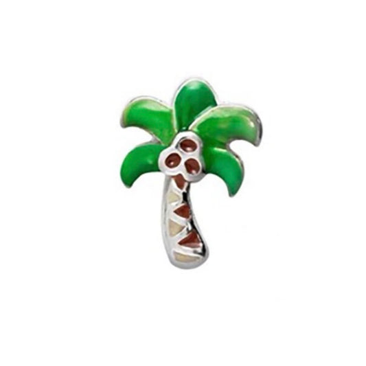 Memory Locket Charm - Palm Tree - The Little Jewellery Company