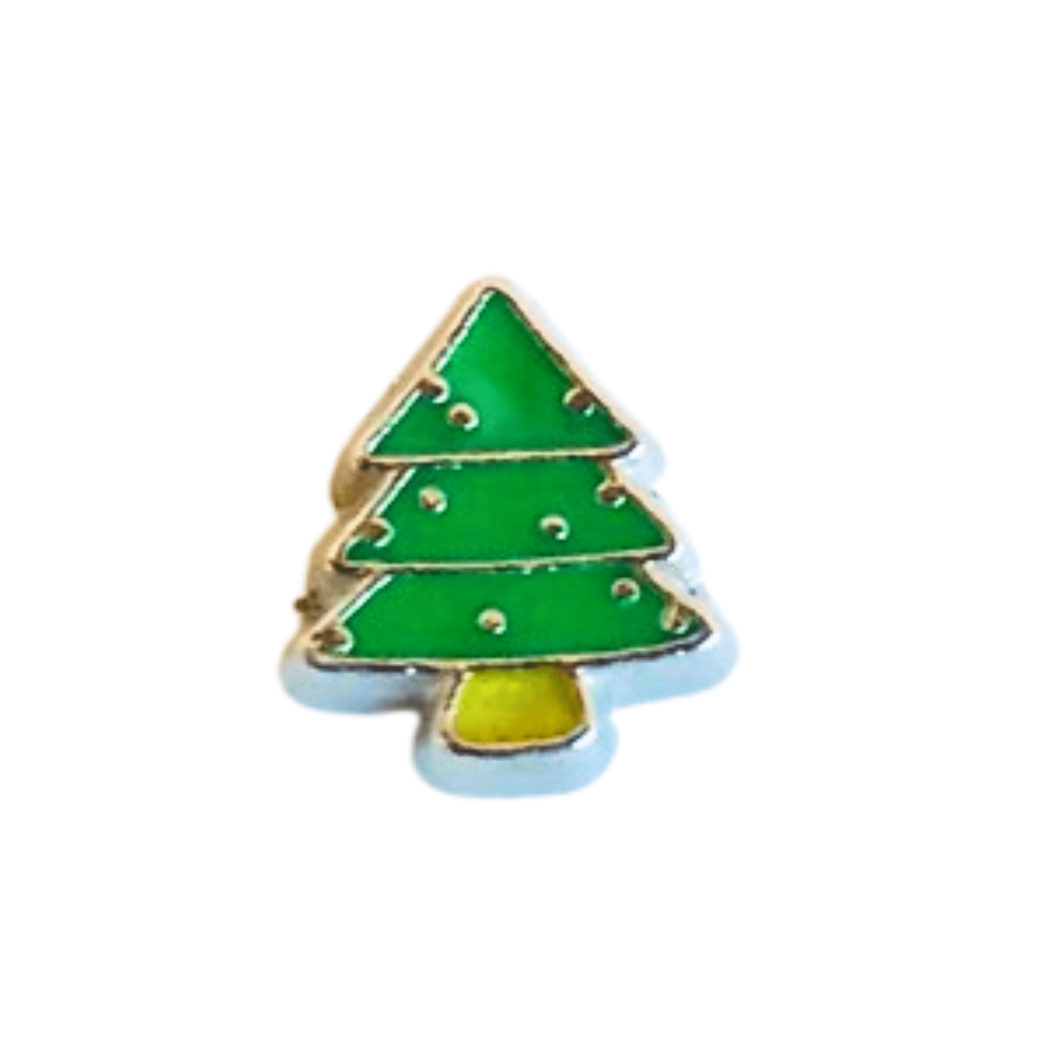 Memory Locket Charm - Simple Christmas Tree - The Little Jewellery Company