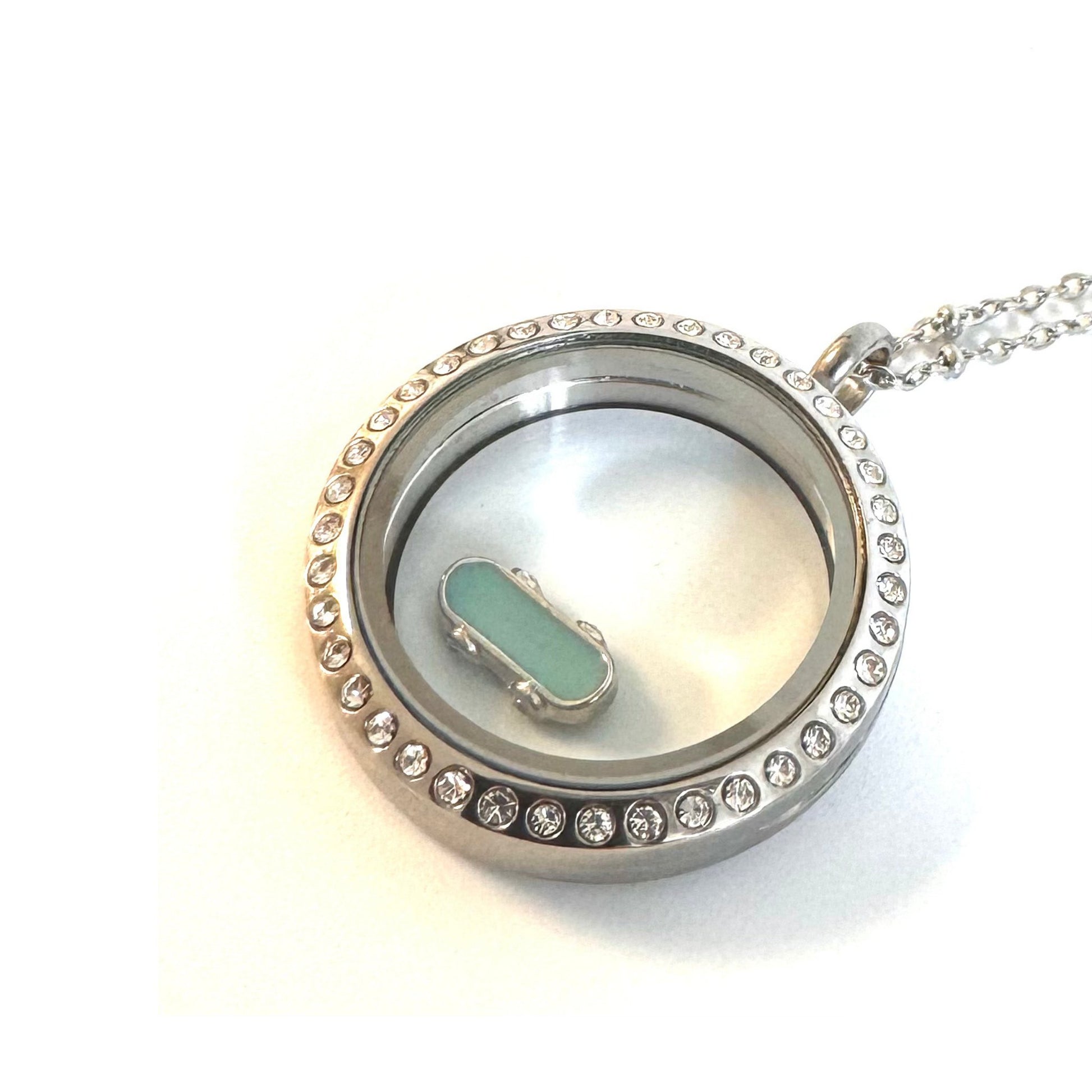 Memory Locket Charm - Skateboard - The Little Jewellery Company