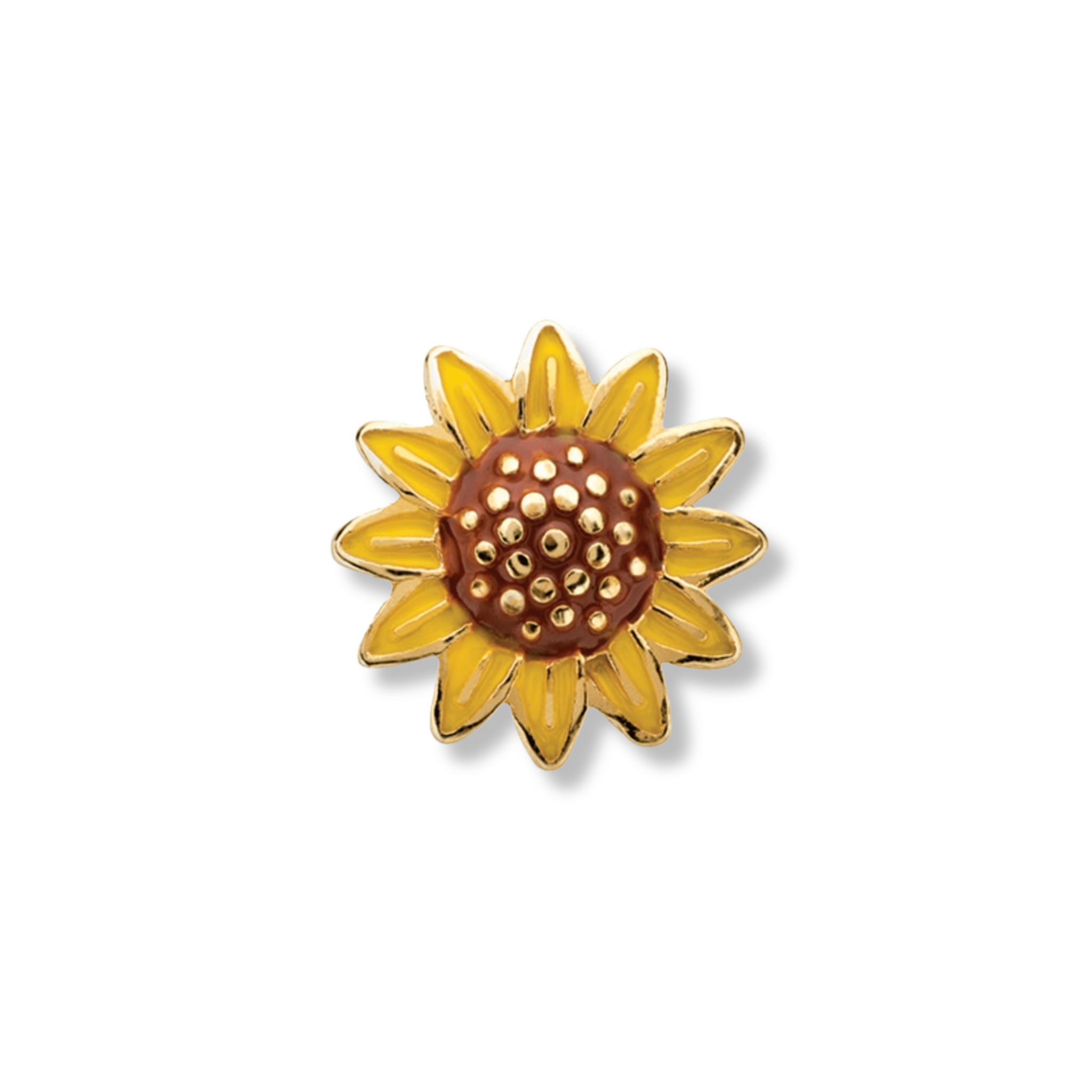 Memory Locket Charm - Sunflower (Gold) - The Little Jewellery Company