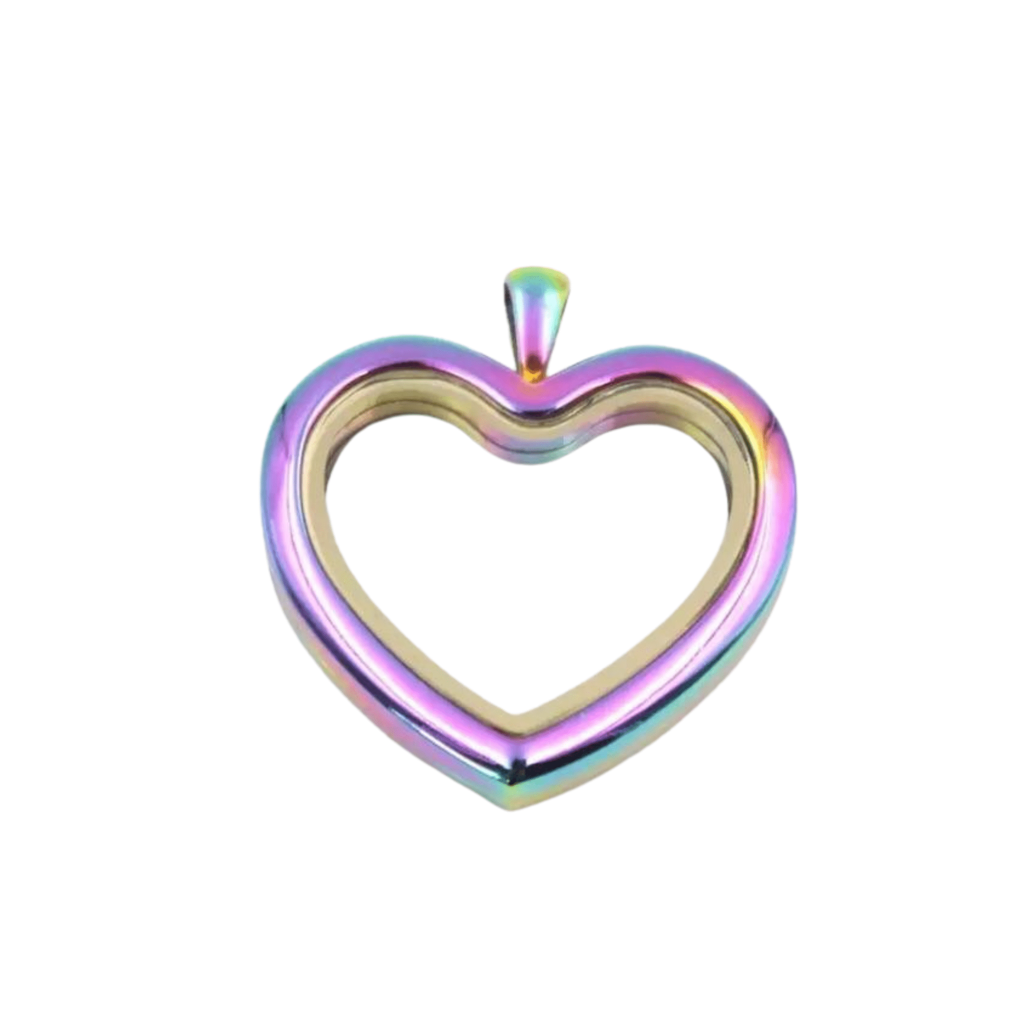 Memory Locket - Rainbow Heart - The Little Jewellery Company