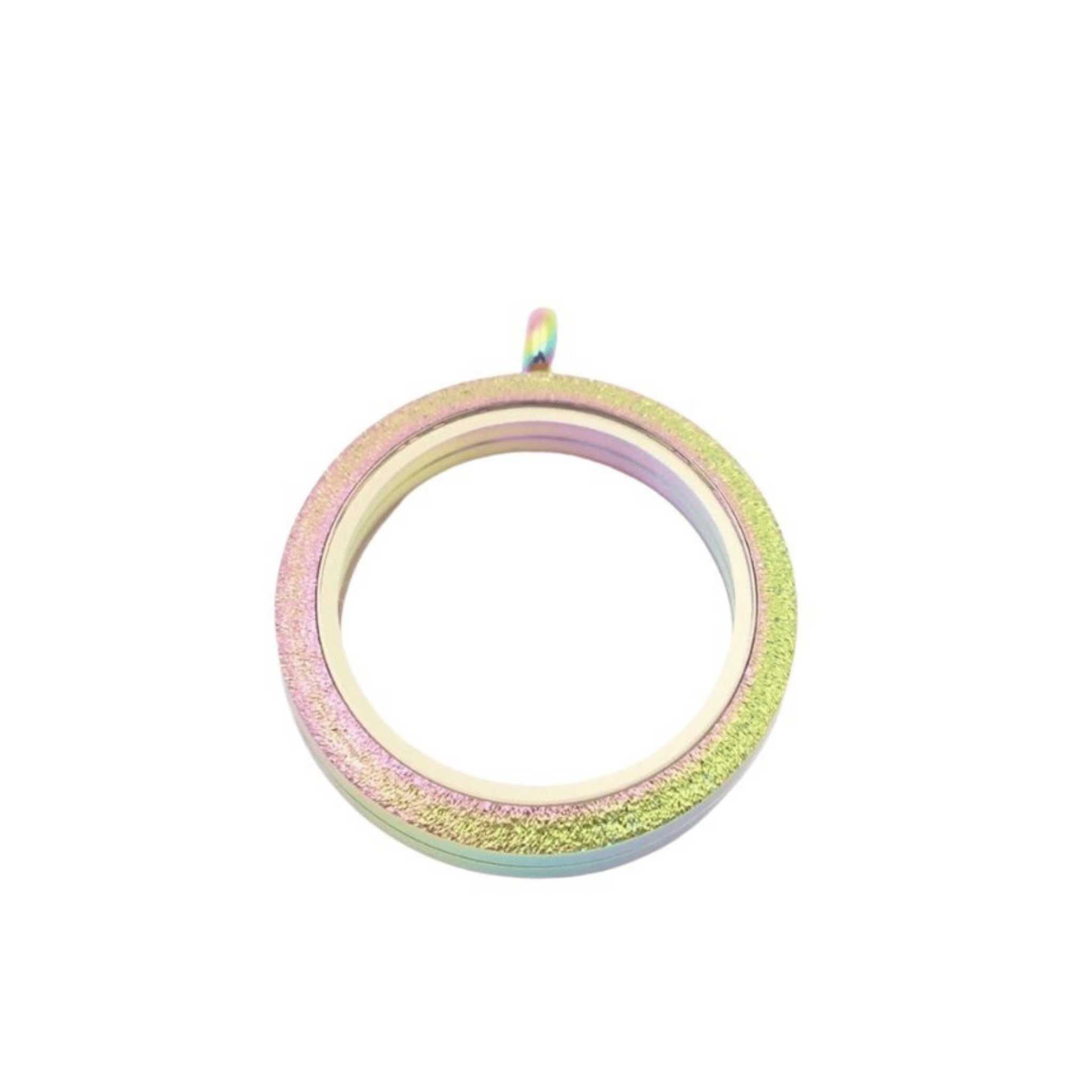 Memory Locket Rainbow Shimmer - Large - The Little Jewellery Company