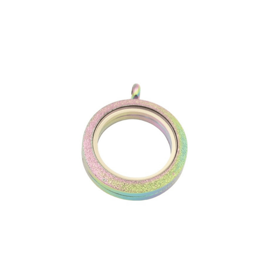 Memory Locket Rainbow Shimmer - Medium - The Little Jewellery Company