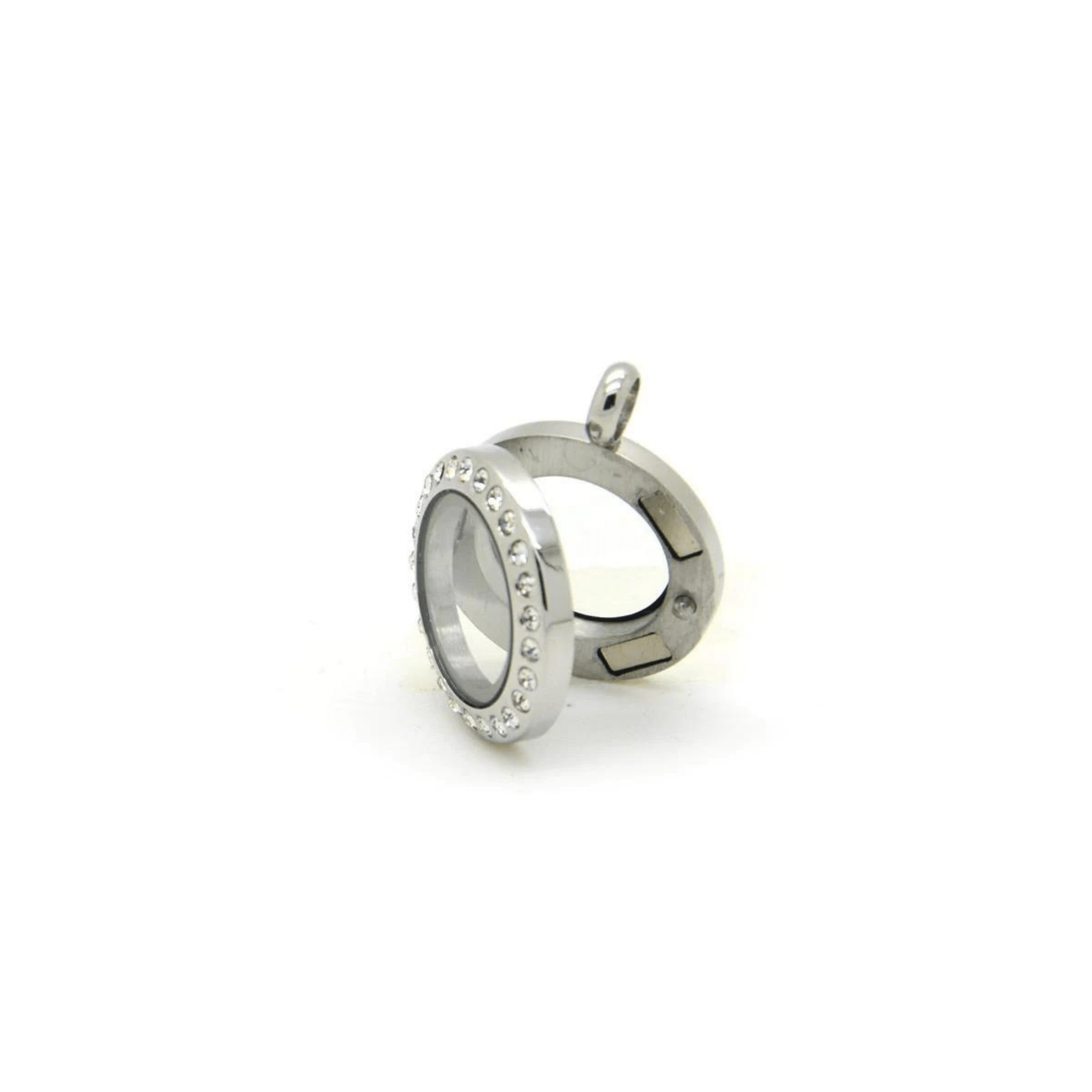 Memory Locket Silver Crystal - Small - The Little Jewellery Company