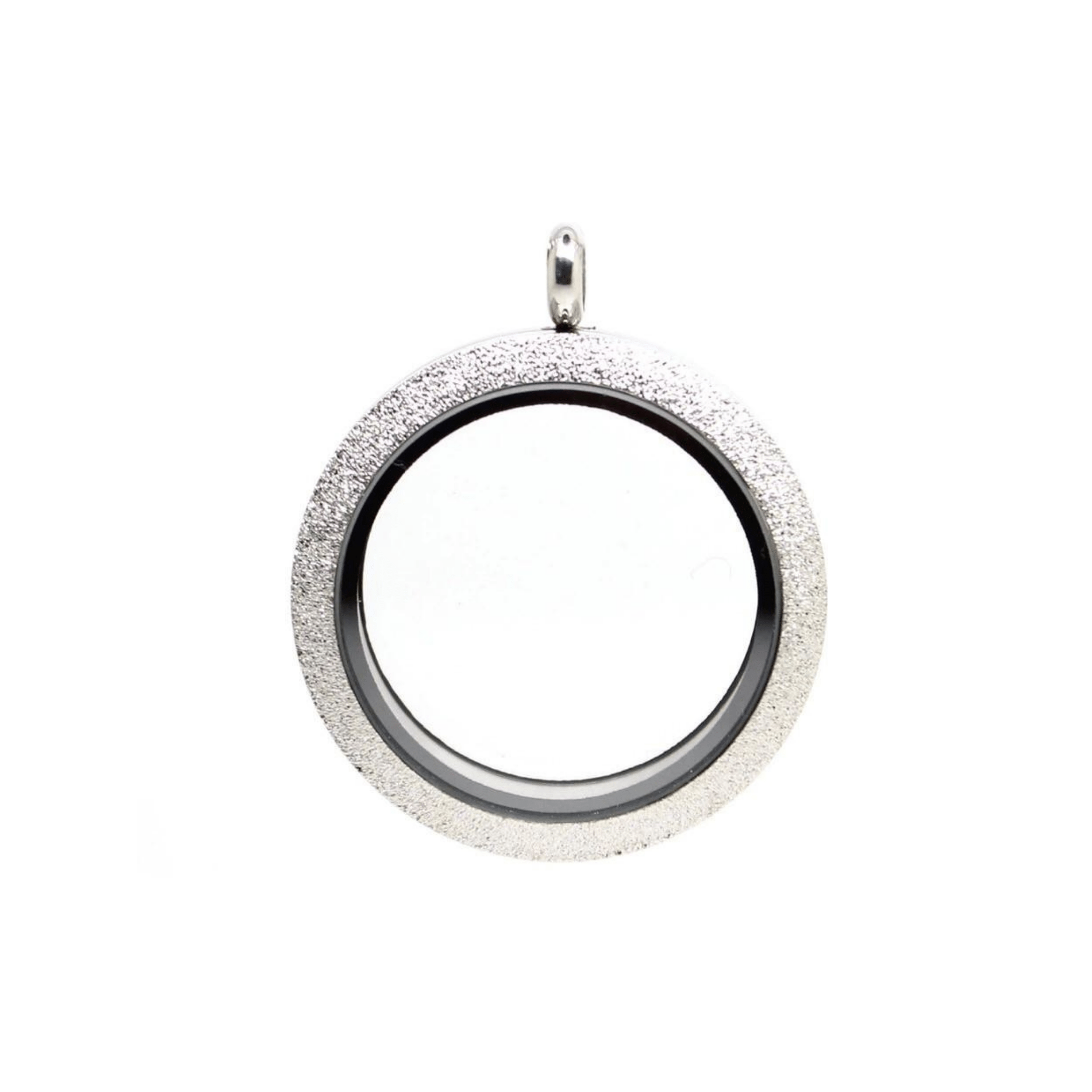 Memory Locket Silver Shimmer - Large - The Little Jewellery Company