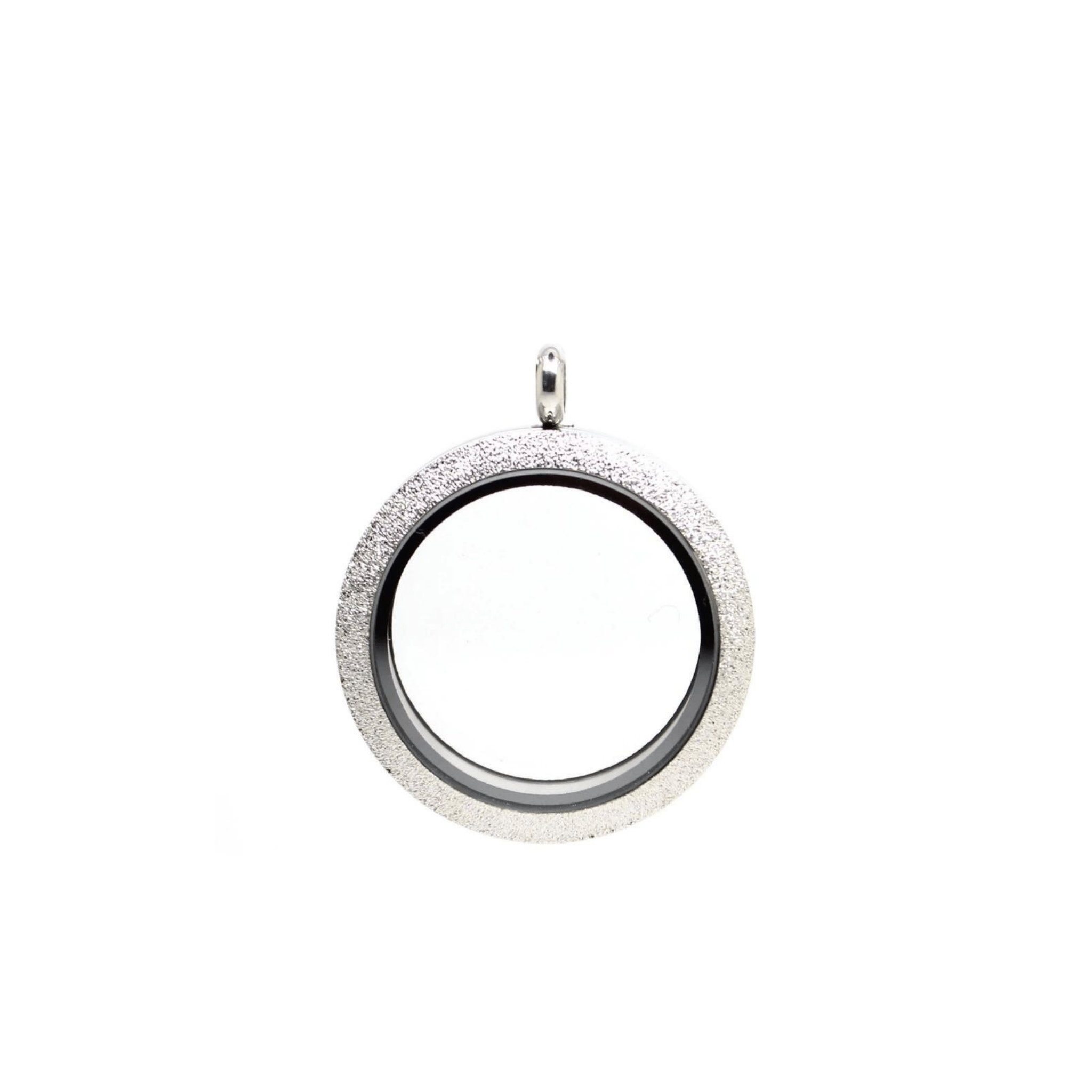 Memory Locket Silver Shimmer - Medium - The Little Jewellery Company