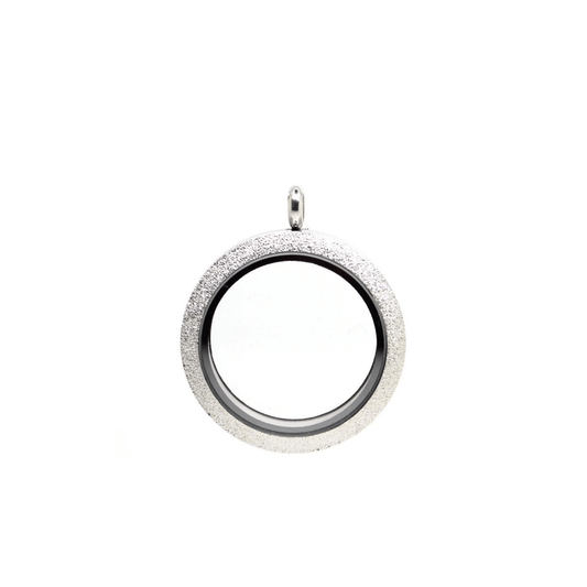 Memory Locket Silver Shimmer - Medium - The Little Jewellery Company