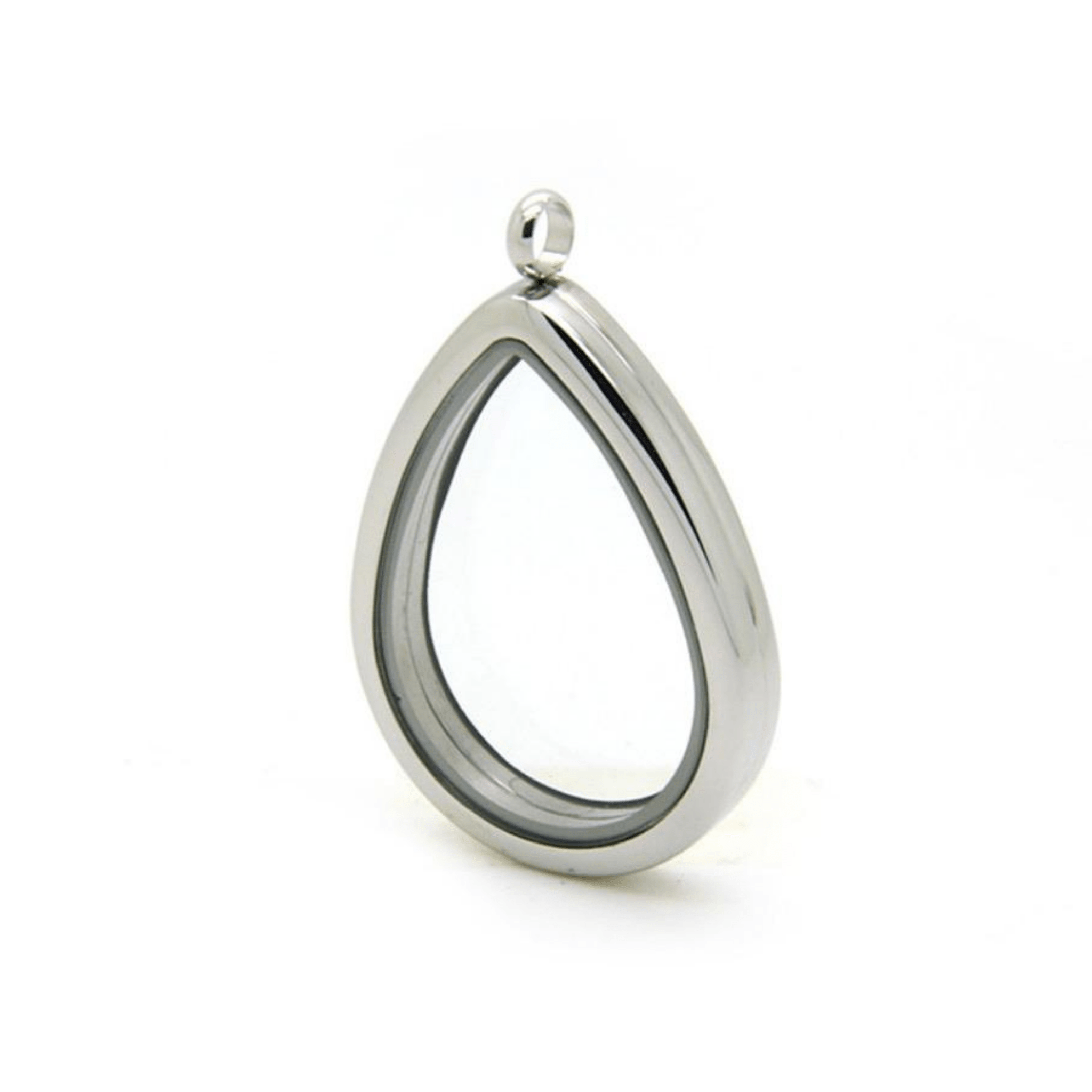 Memory Locket Silver Teardrop - The Little Jewellery Company