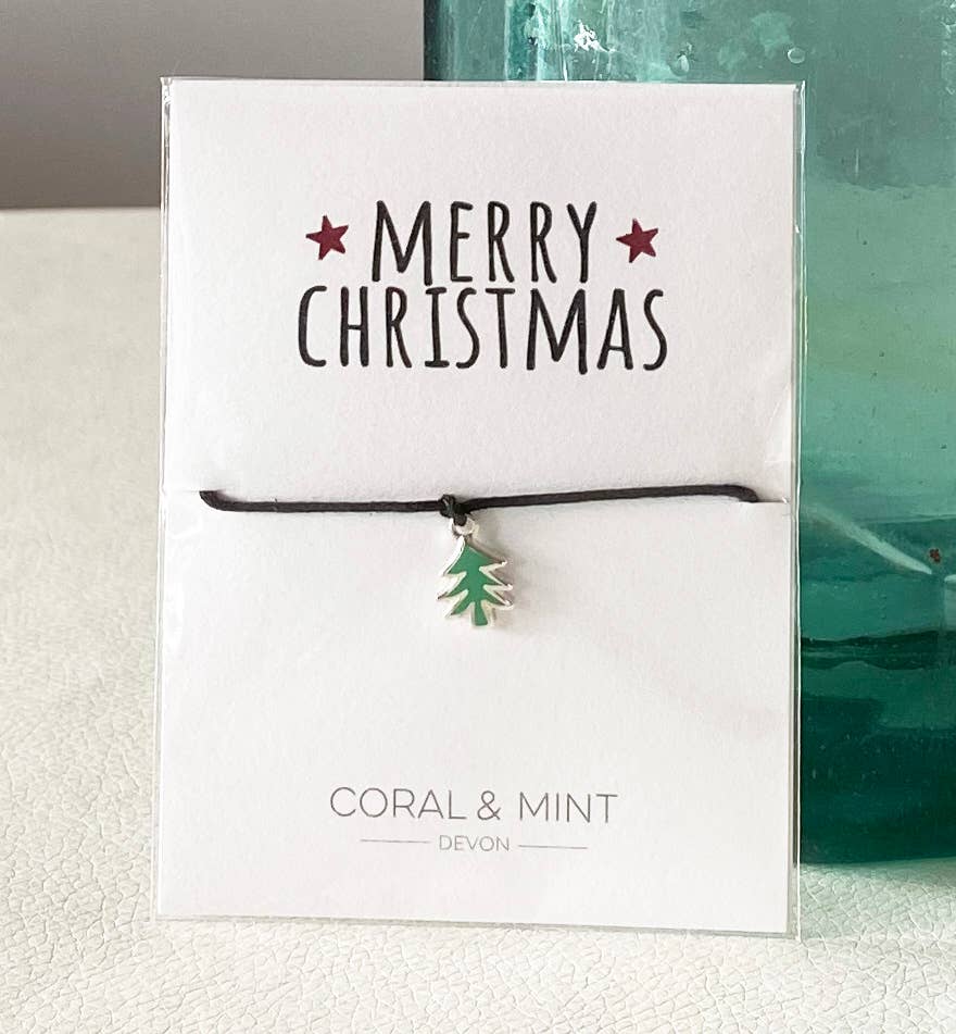 Merry Christmas - Christmas Tree Charm - The Little Jewellery Company