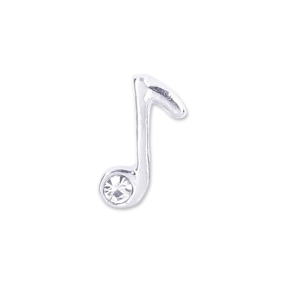 Music Note (Single) Memory Locket Charm - The Little Jewellery Company