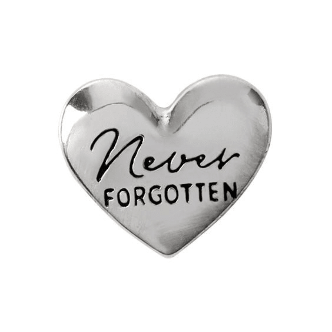 'Never Forgotten' Heart Memory Locket Charm - The Little Jewellery Company