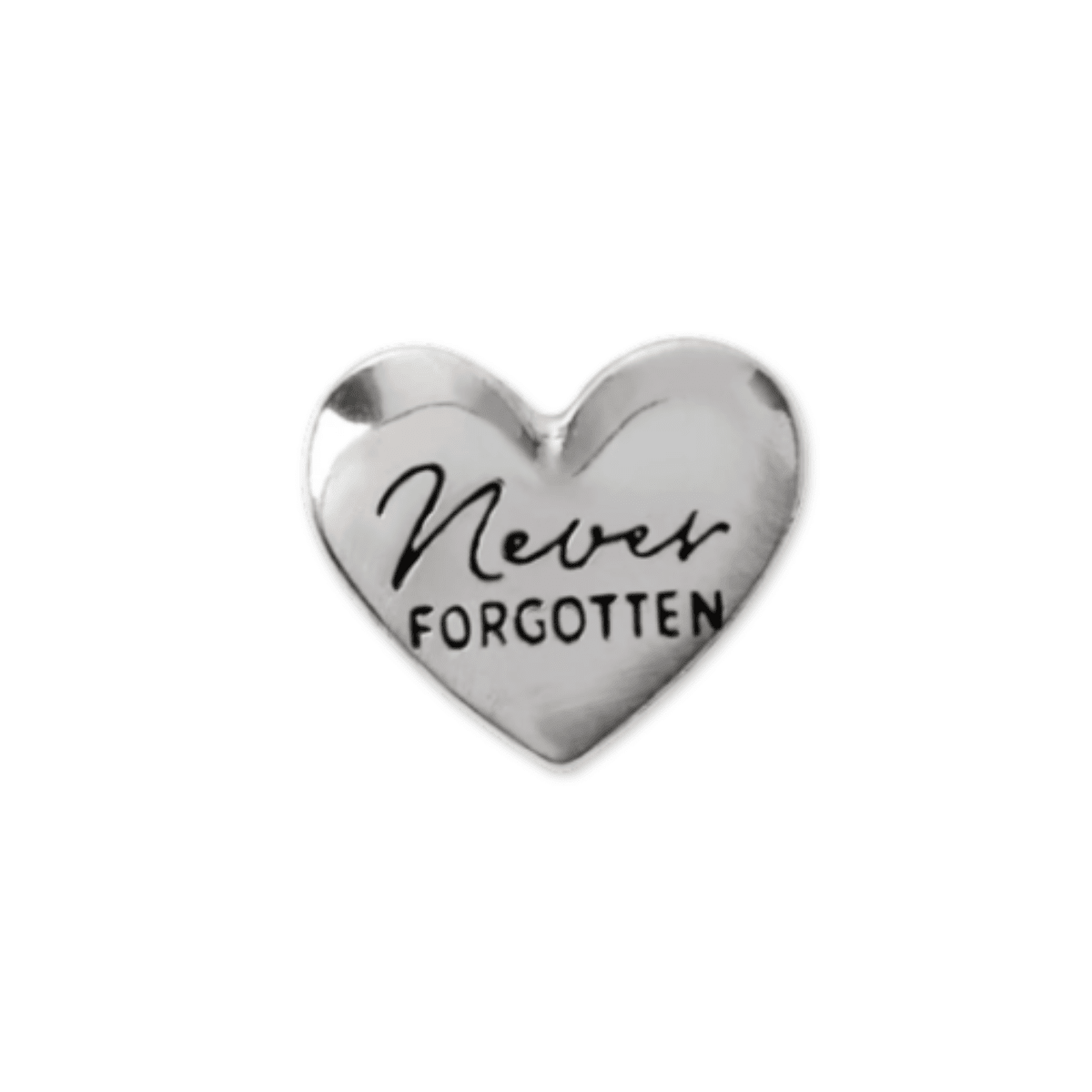 'Never Forgotten' Heart Memory Locket Charm - The Little Jewellery Company