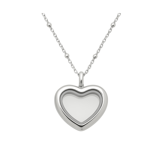 New! Memory Locket - Mini Silver Heart - The Little Jewellery Company