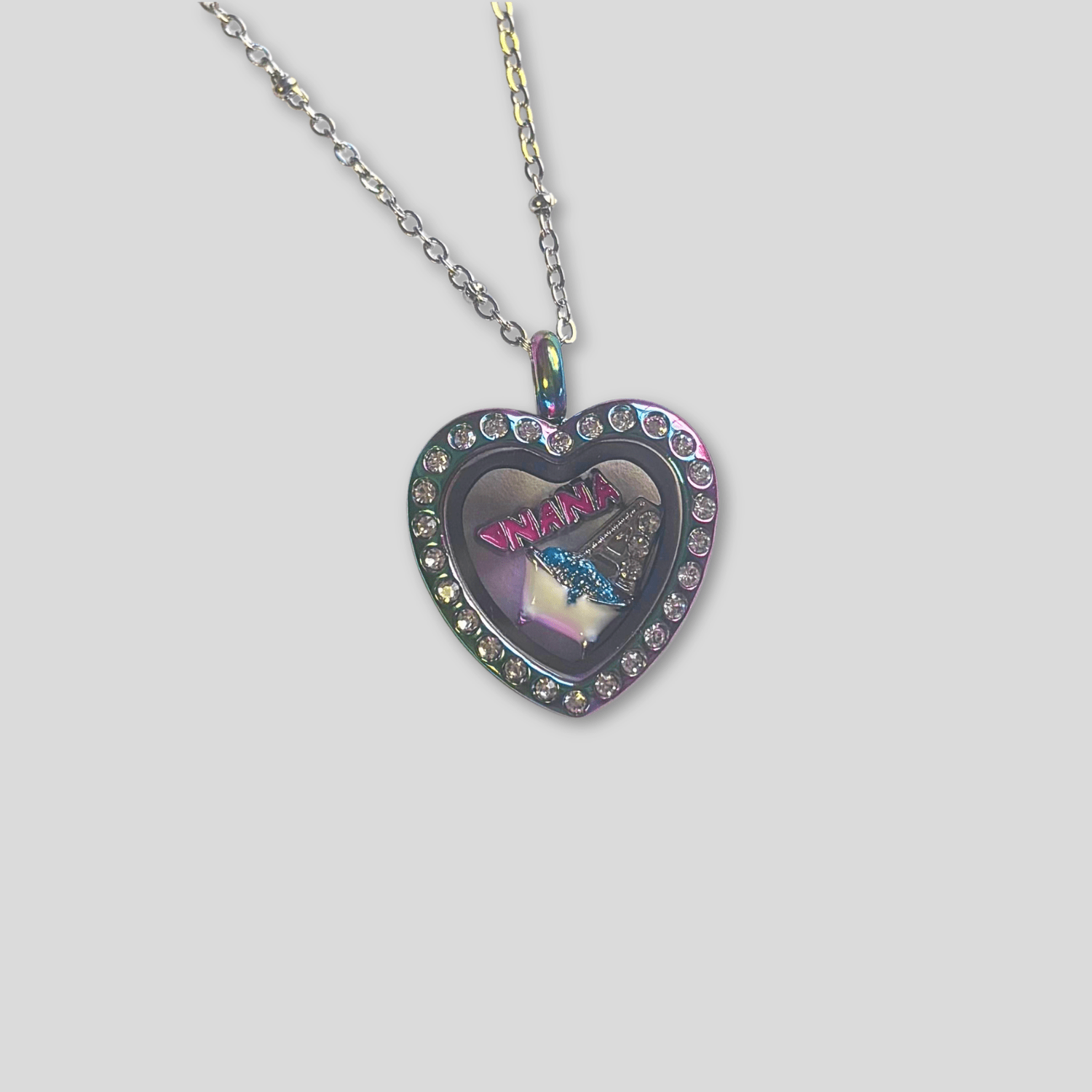NEW! Petite Rainbow Heart Crystal Memory Locket - The Little Jewellery Company