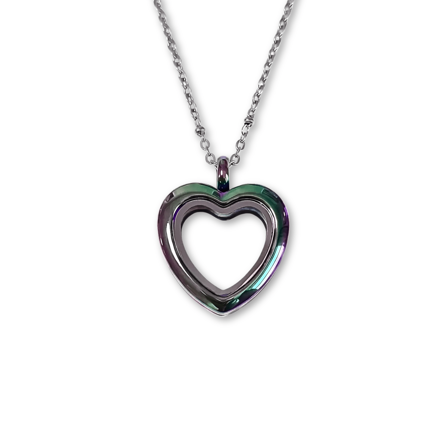 NEW! Petite Rainbow Heart Memory Locket - The Little Jewellery Company