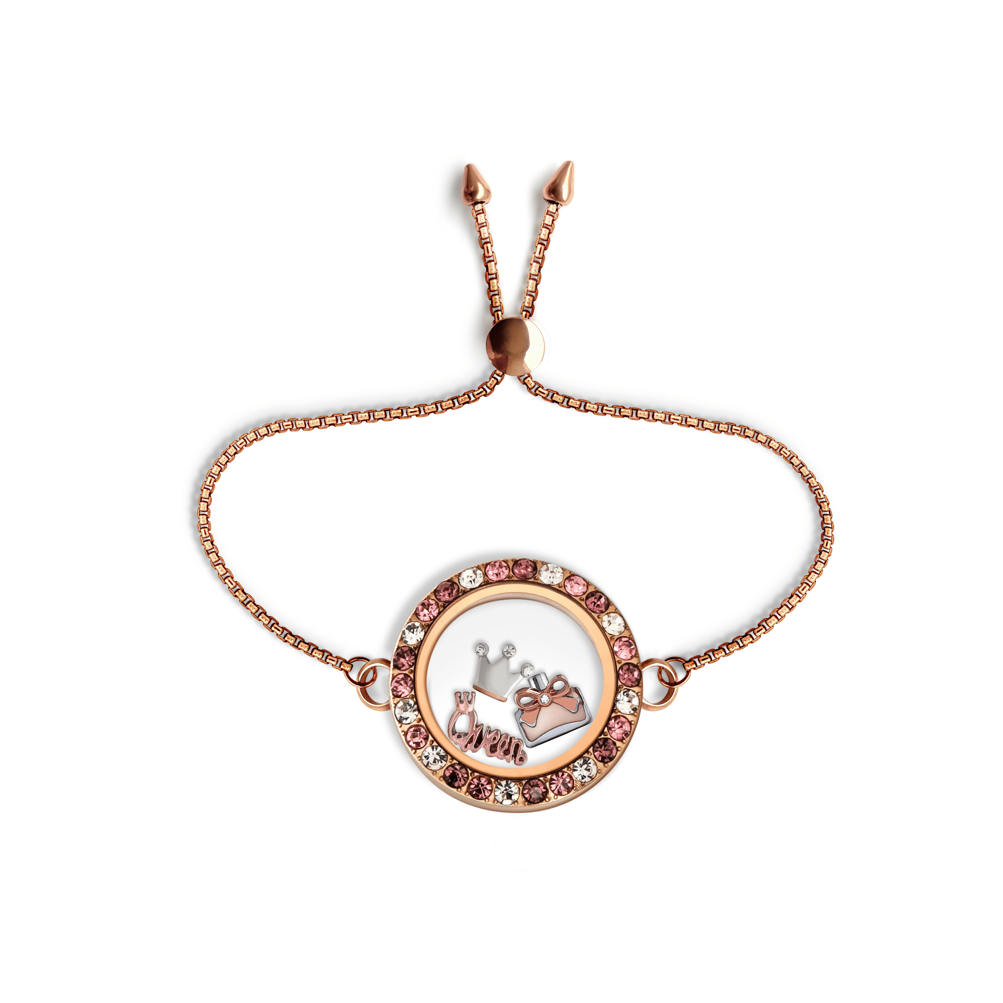NEW! Rose Dawn Memory Locket Bracelet - Medium - The Little Jewellery Company