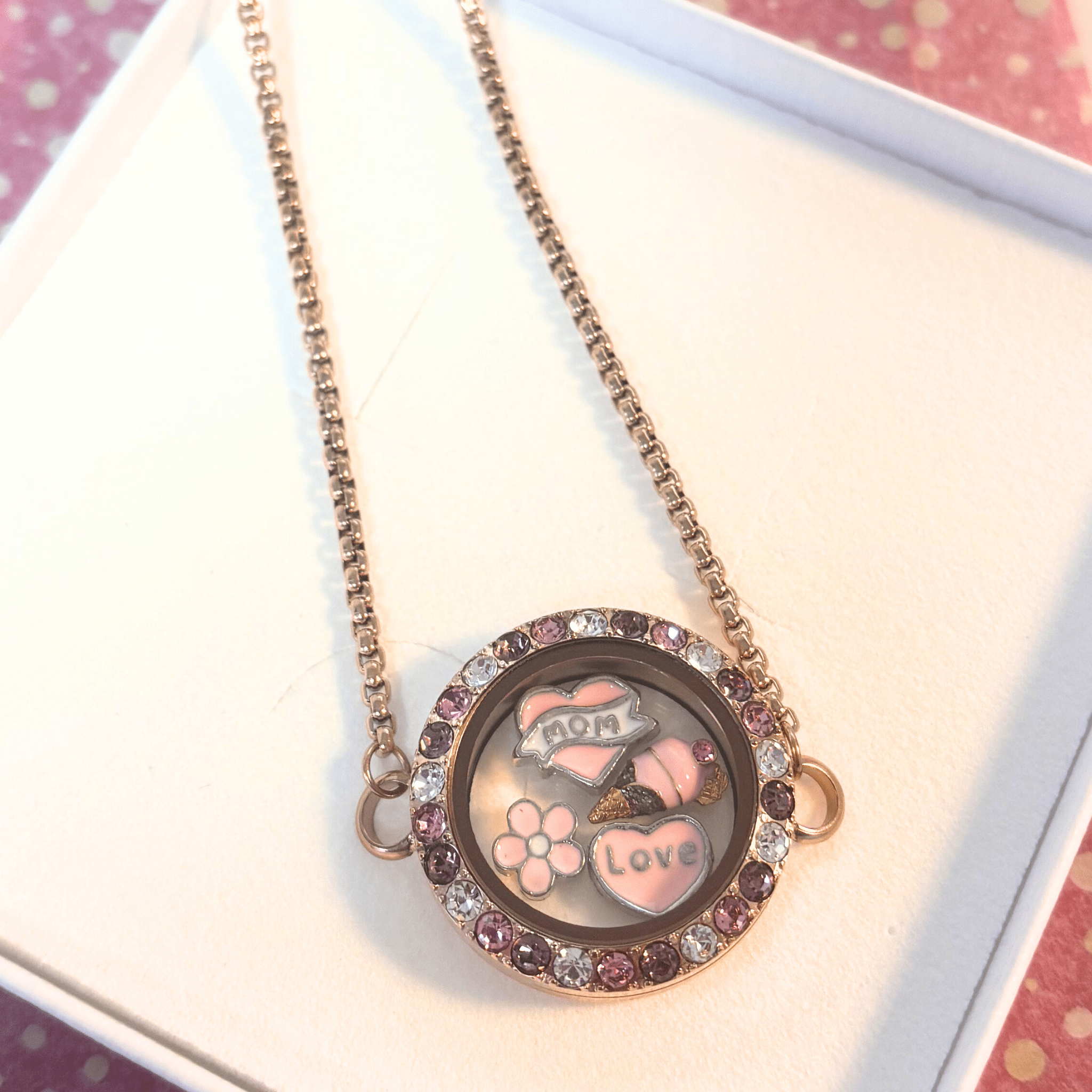 NEW! Rose Dawn Memory Locket Bracelet - Medium - The Little Jewellery Company