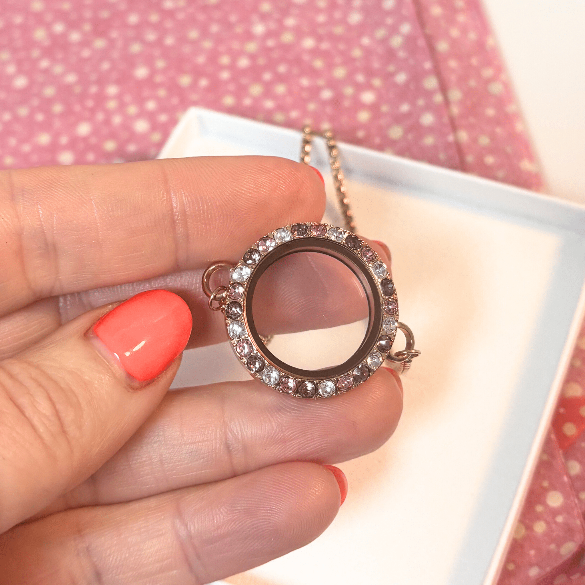 NEW! Rose Dawn Memory Locket Bracelet - Medium - The Little Jewellery Company