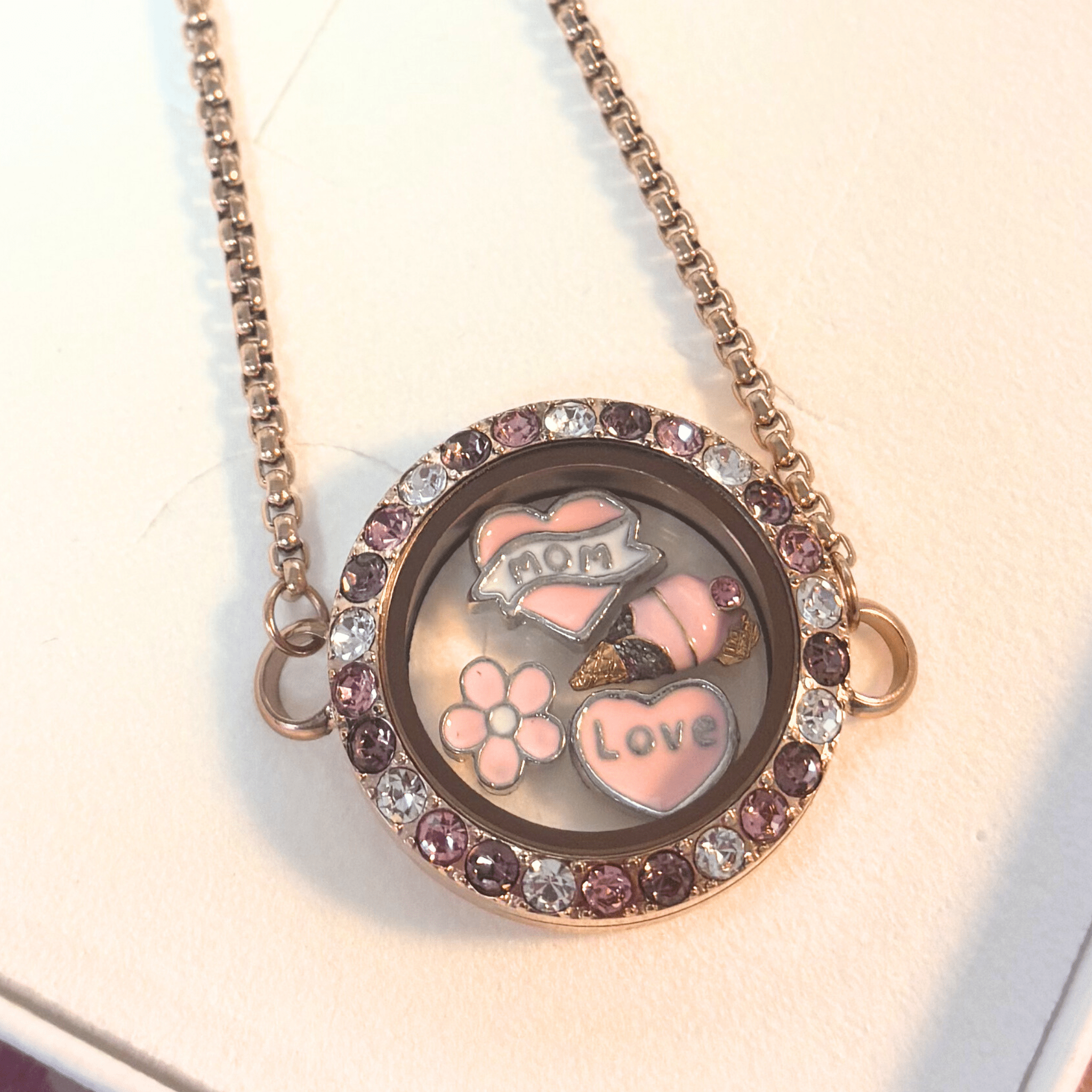 NEW! Rose Dawn Memory Locket Bracelet - Medium - The Little Jewellery Company