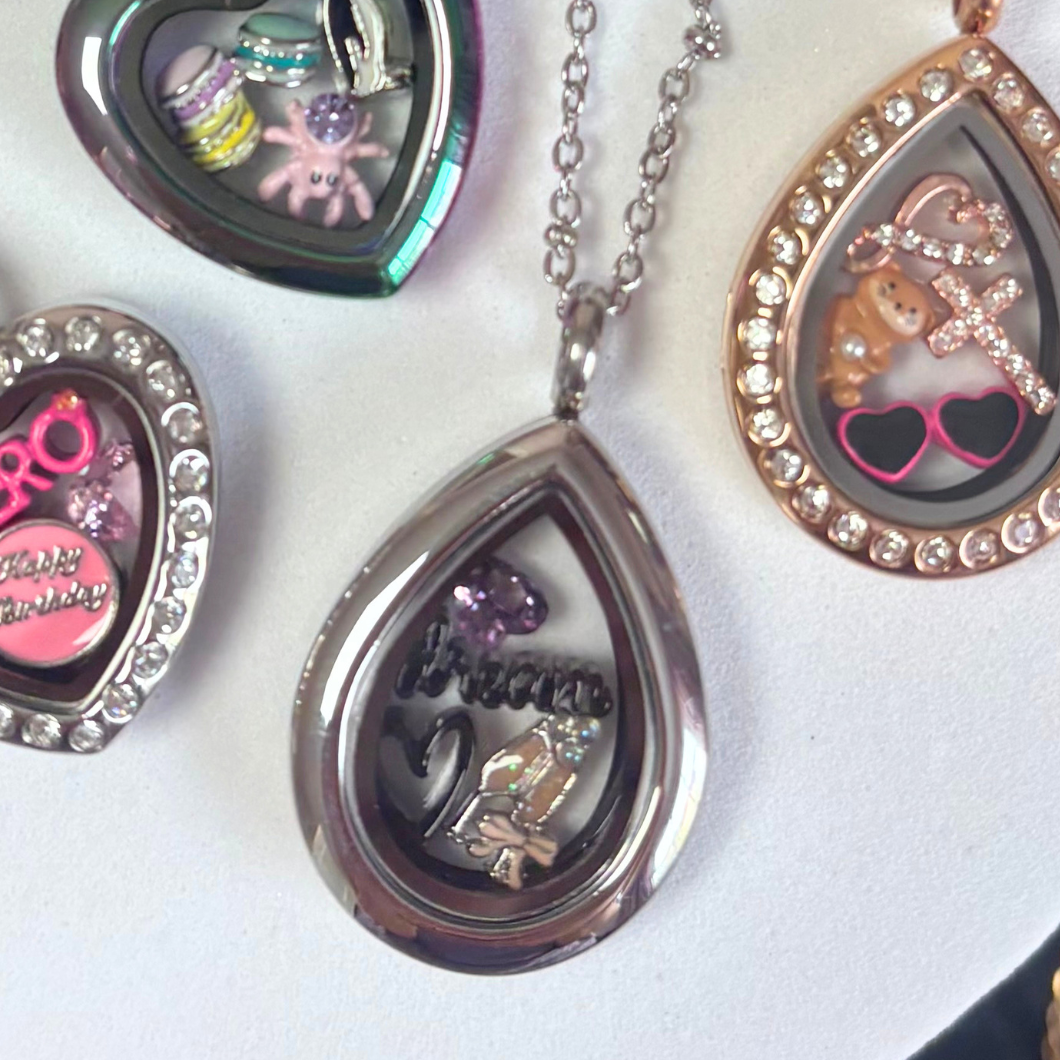 NEW! Petite Silver Teardrop Memory Locket