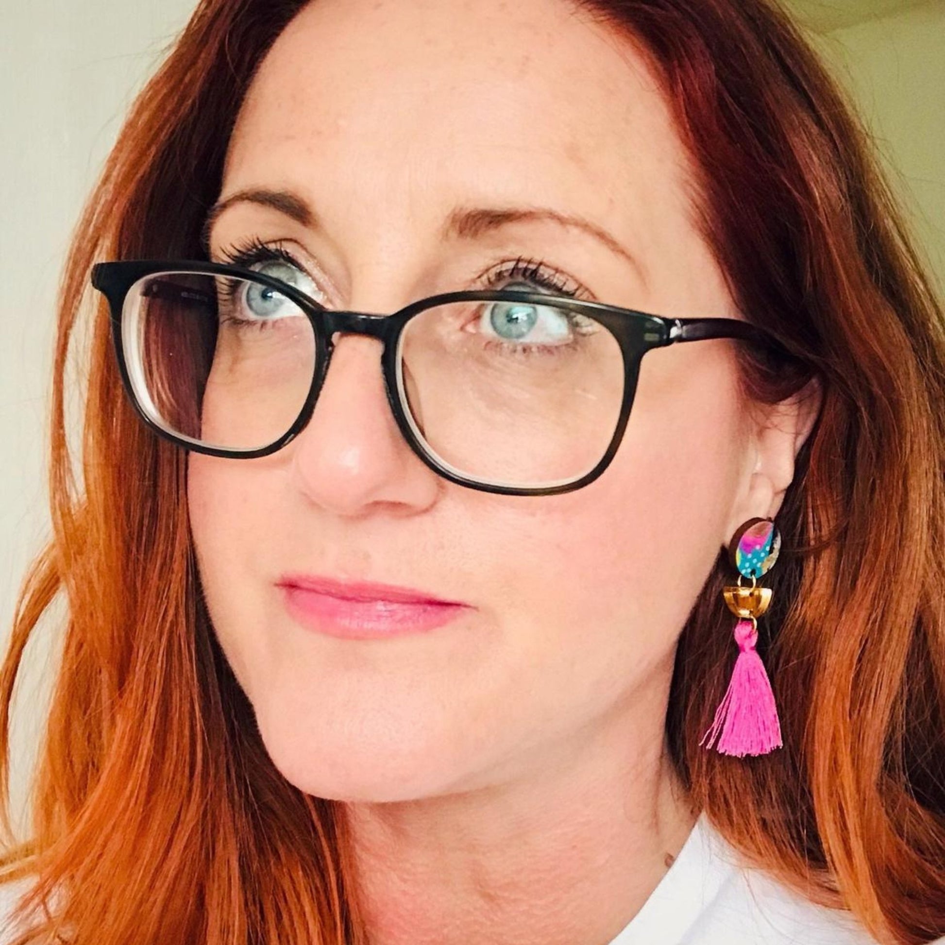 Pink Tassel Earrings - The Little Jewellery Company