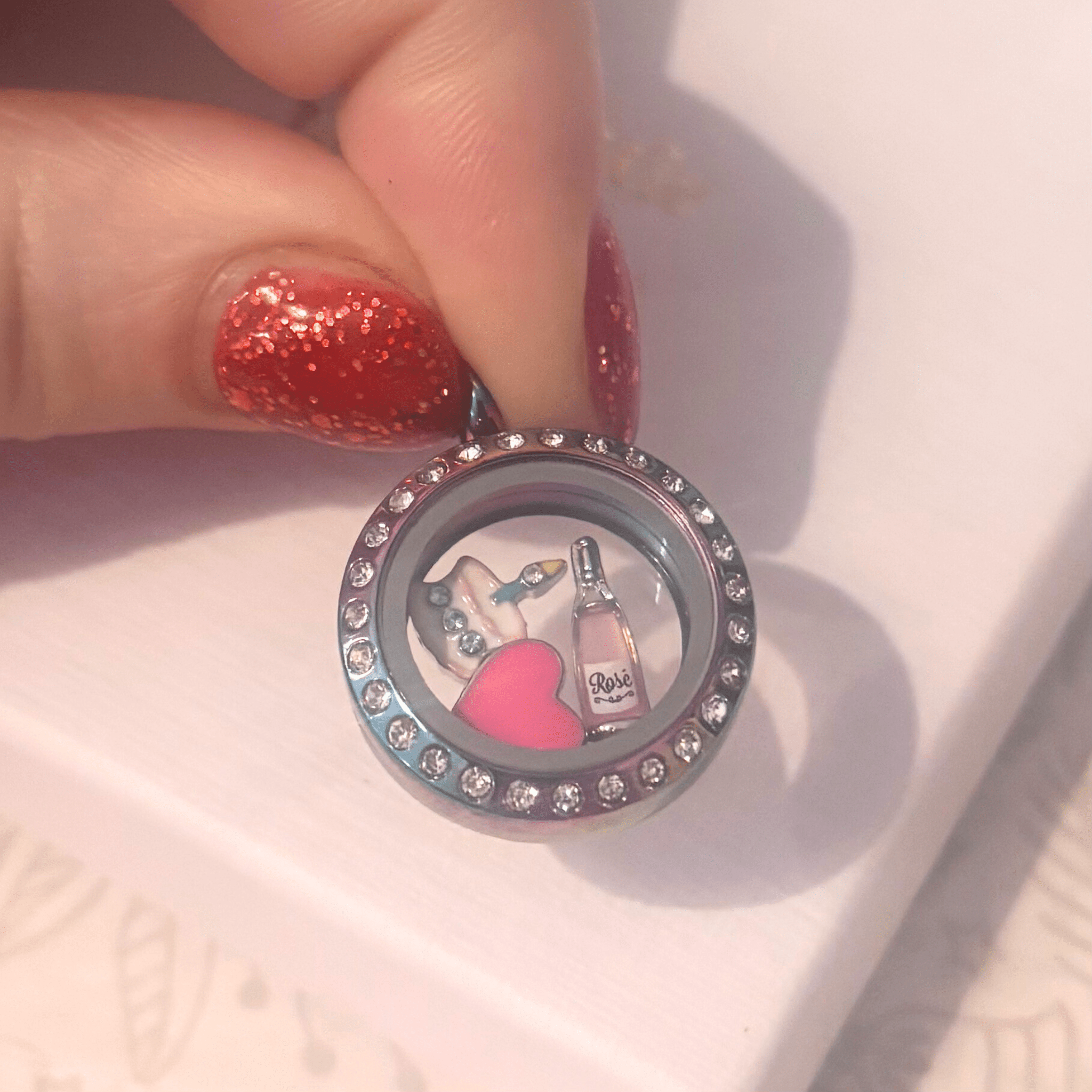 Rainbow Crystal Memory Locket – Small - The Little Jewellery Company