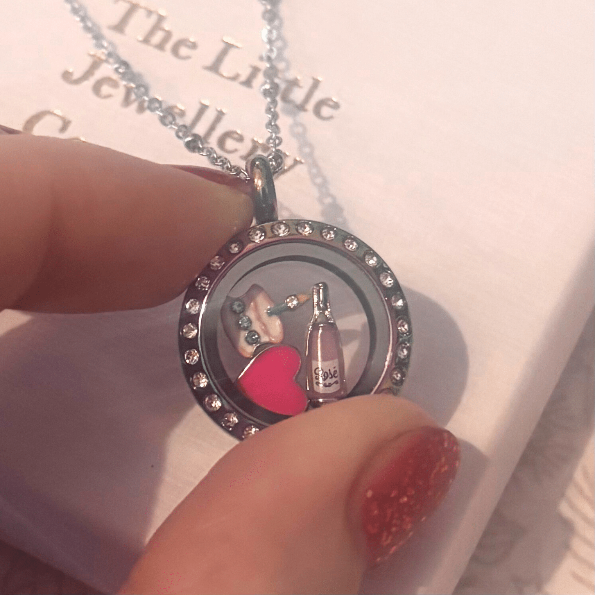 Rainbow Crystal Memory Locket – Small - The Little Jewellery Company