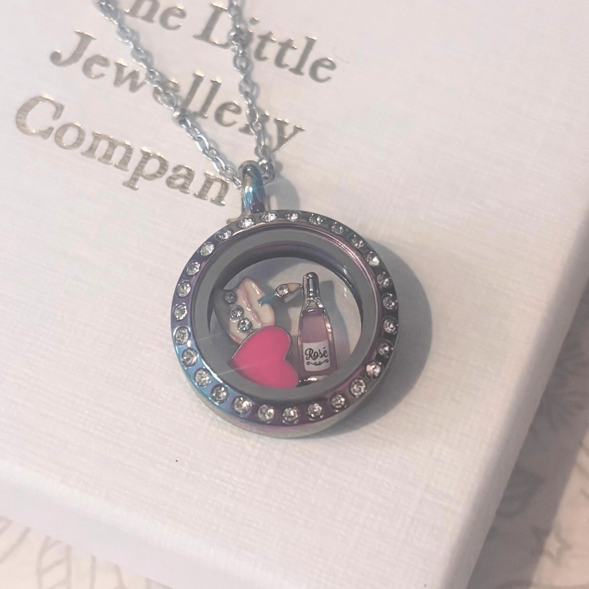 Rainbow Crystal Memory Locket – Small - The Little Jewellery Company