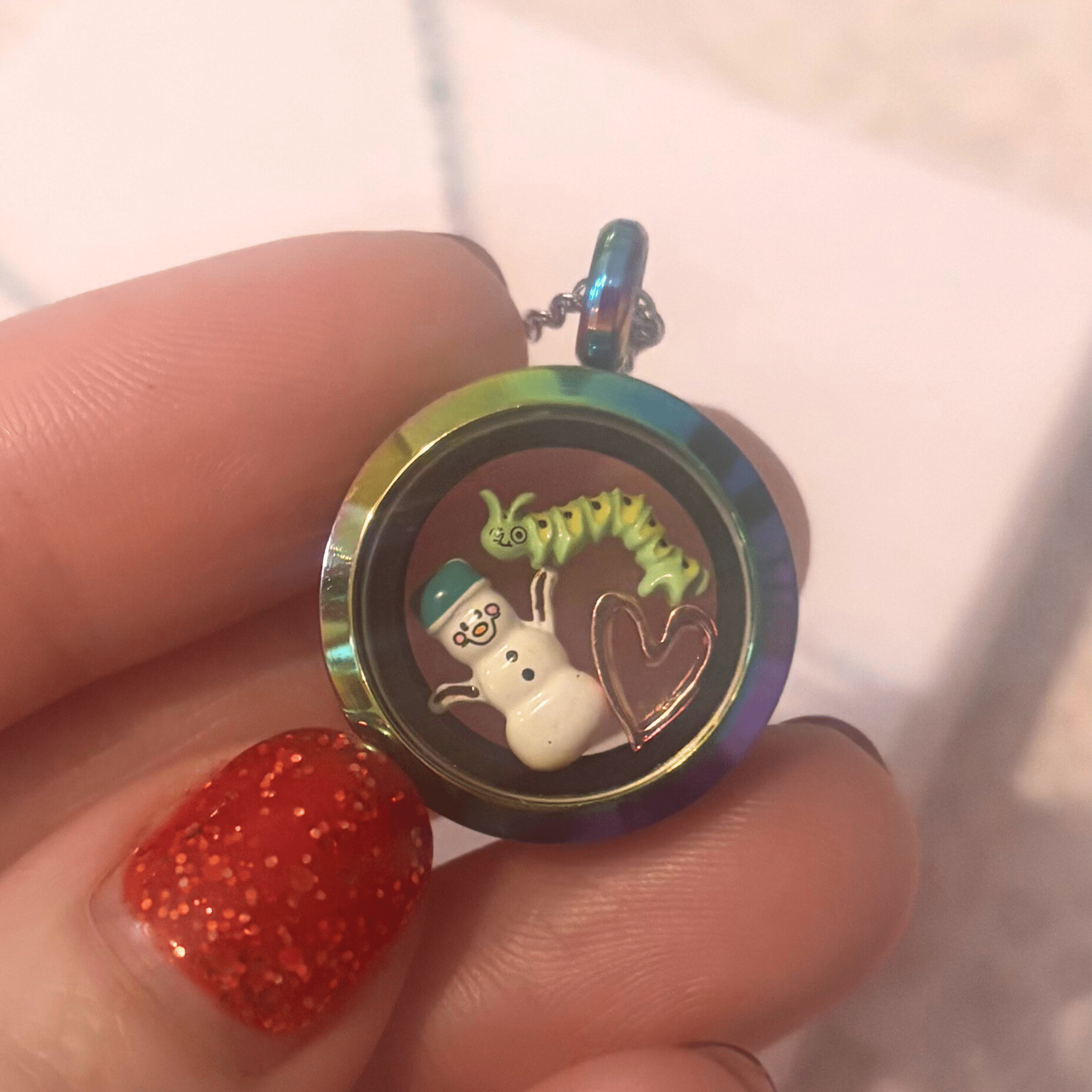 Rainbow Memory Locket – Small - The Little Jewellery Company