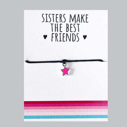 'Sisters Make The Best Friends' Charm Bracelet - The Little Jewellery Company