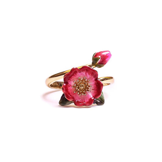 Wild Flower Open Ring - The Little Jewellery Company