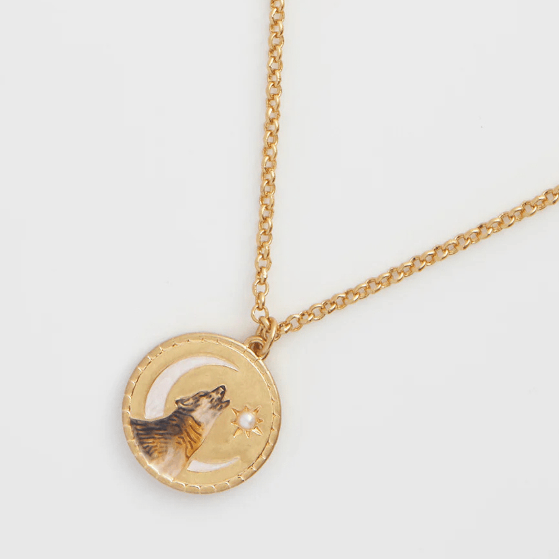 Wolf Spirit Guide Pendant Necklace - The Little Jewellery Company