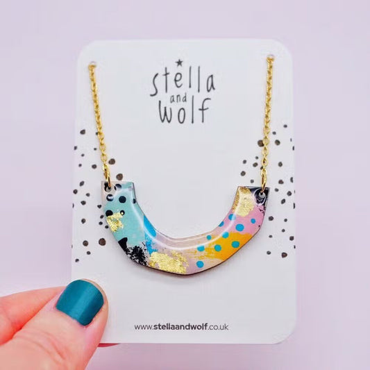 Abstract Geometric Necklace - The Little Jewellery Company