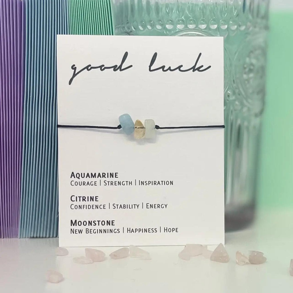 Adjustable Crystal Bracelet - Good Luck - The Little Jewellery Company