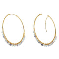 Adore Aquamarine, Iolite & Peridot Hoop Earrings - The Little Jewellery Company
