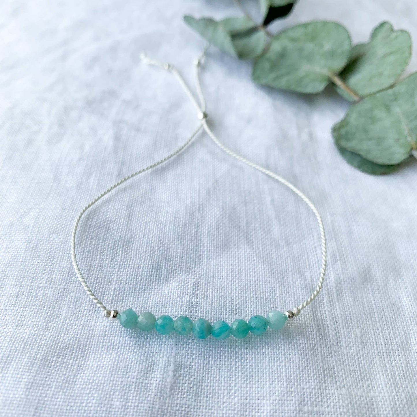 Amazonite Silk Bracelet - The Little Jewellery Company