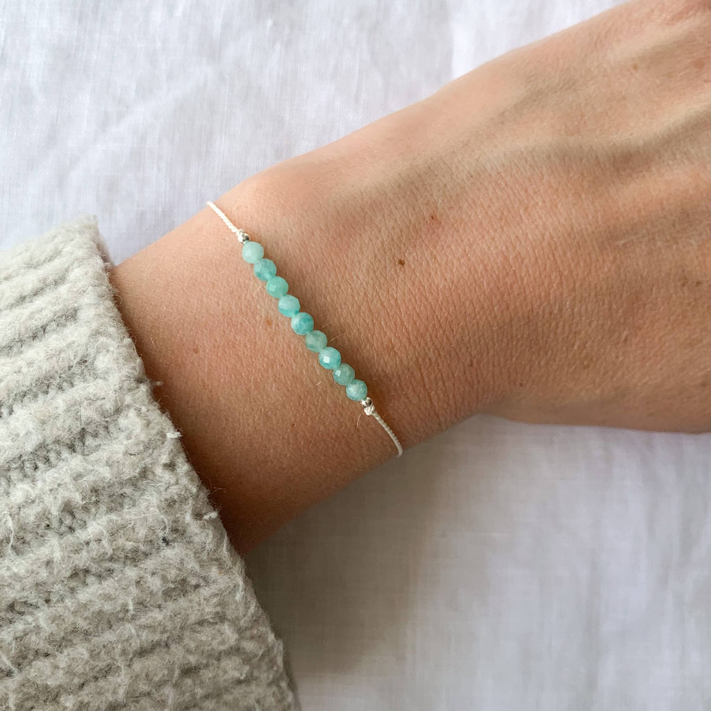 Amazonite Silk Bracelet - The Little Jewellery Company