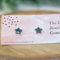 Azure Star Studs - The Little Jewellery Company