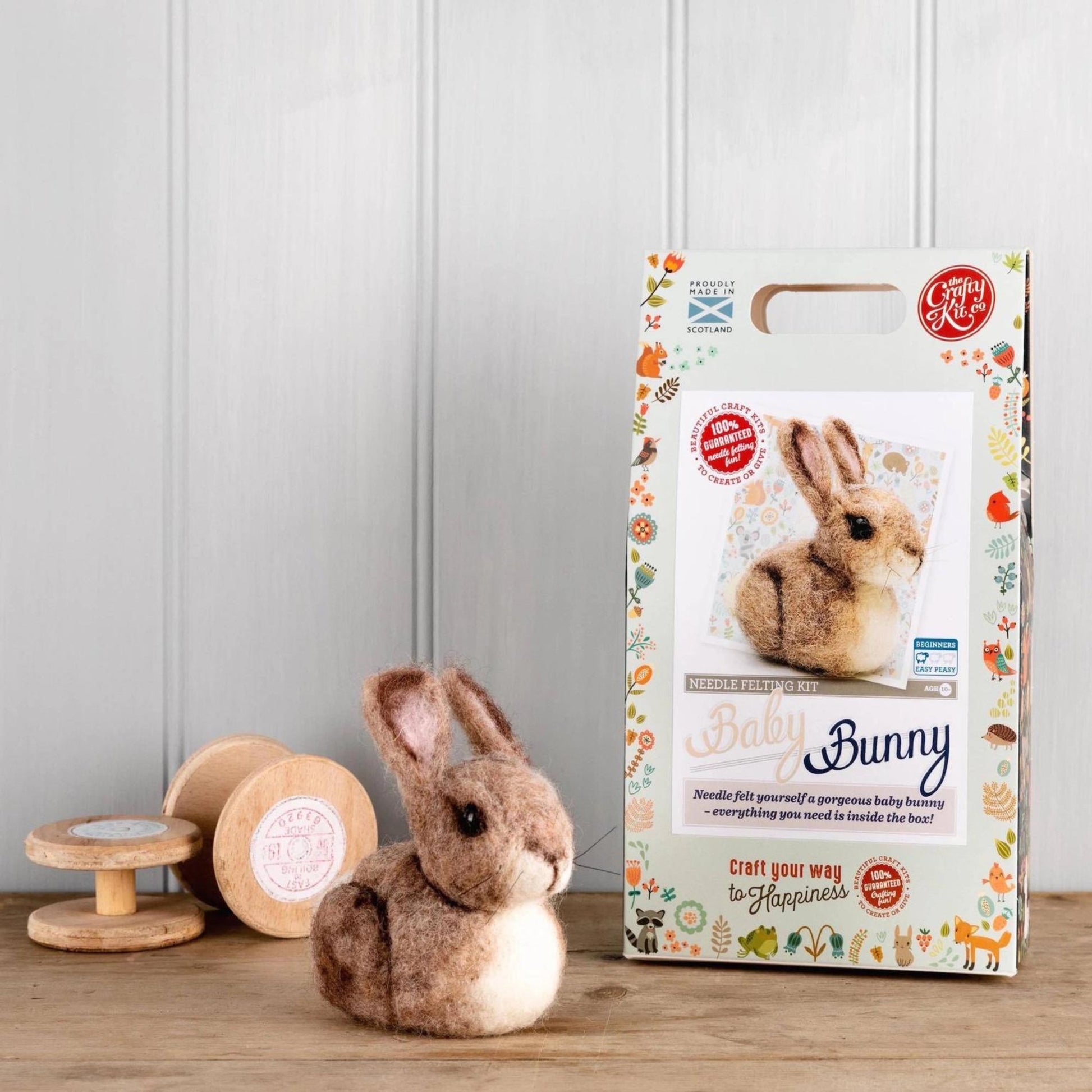 Baby Bunny Needle Felting Craft Kit - The Little Jewellery Company